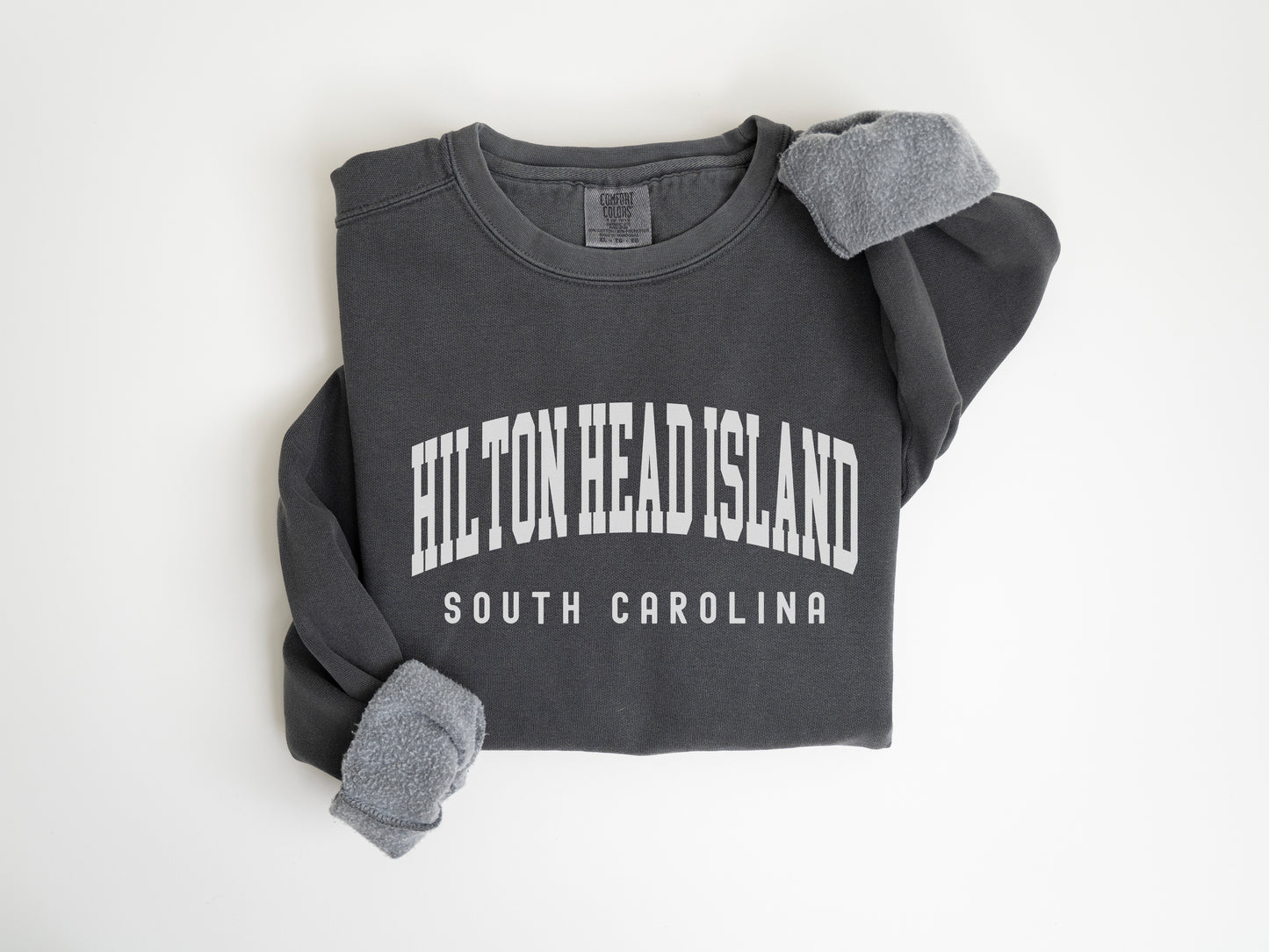 a gray shirt with the words hilton head island on it