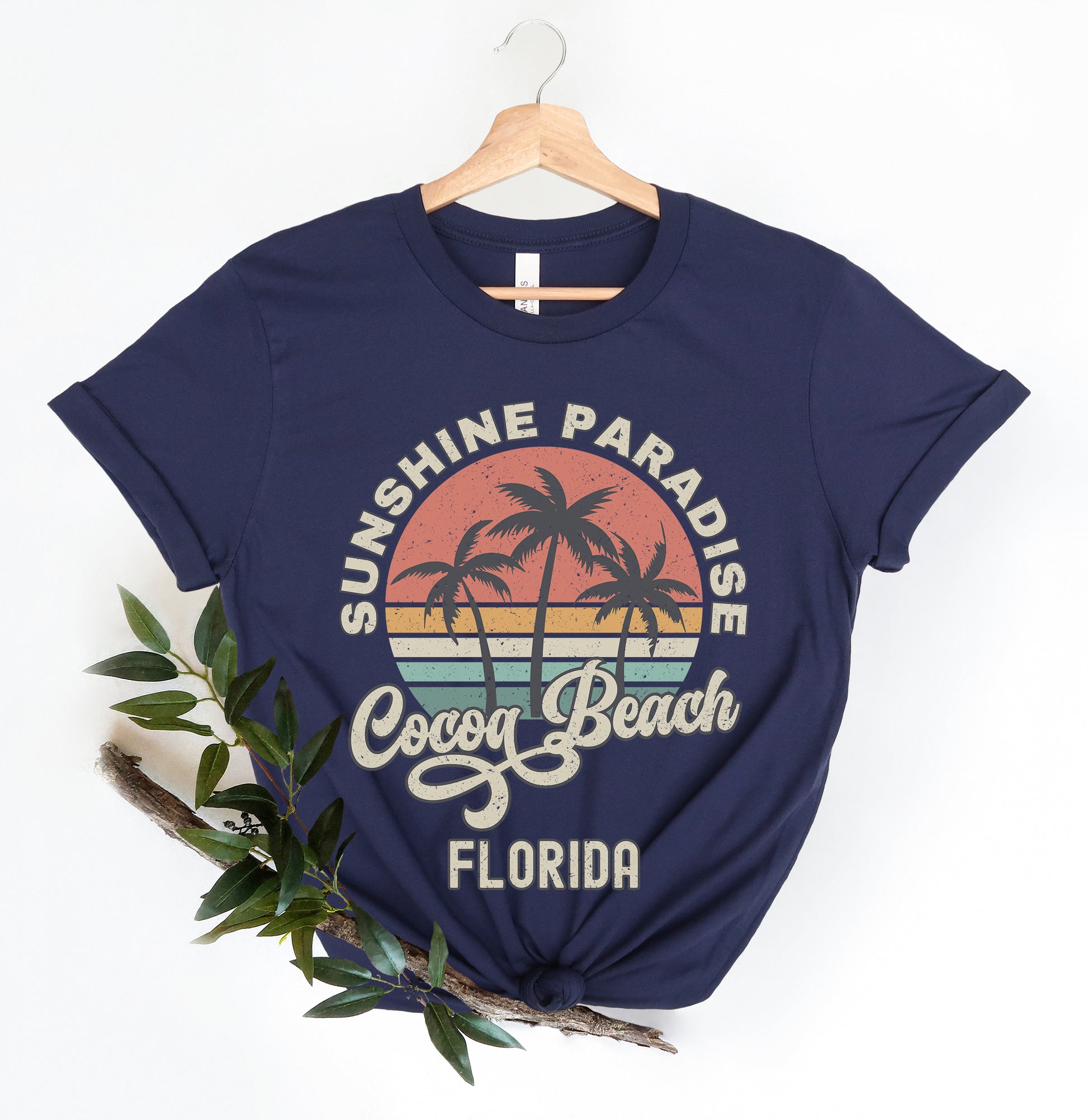 a t - shirt with the words, sunshine paradise, cocoa beach, florida on