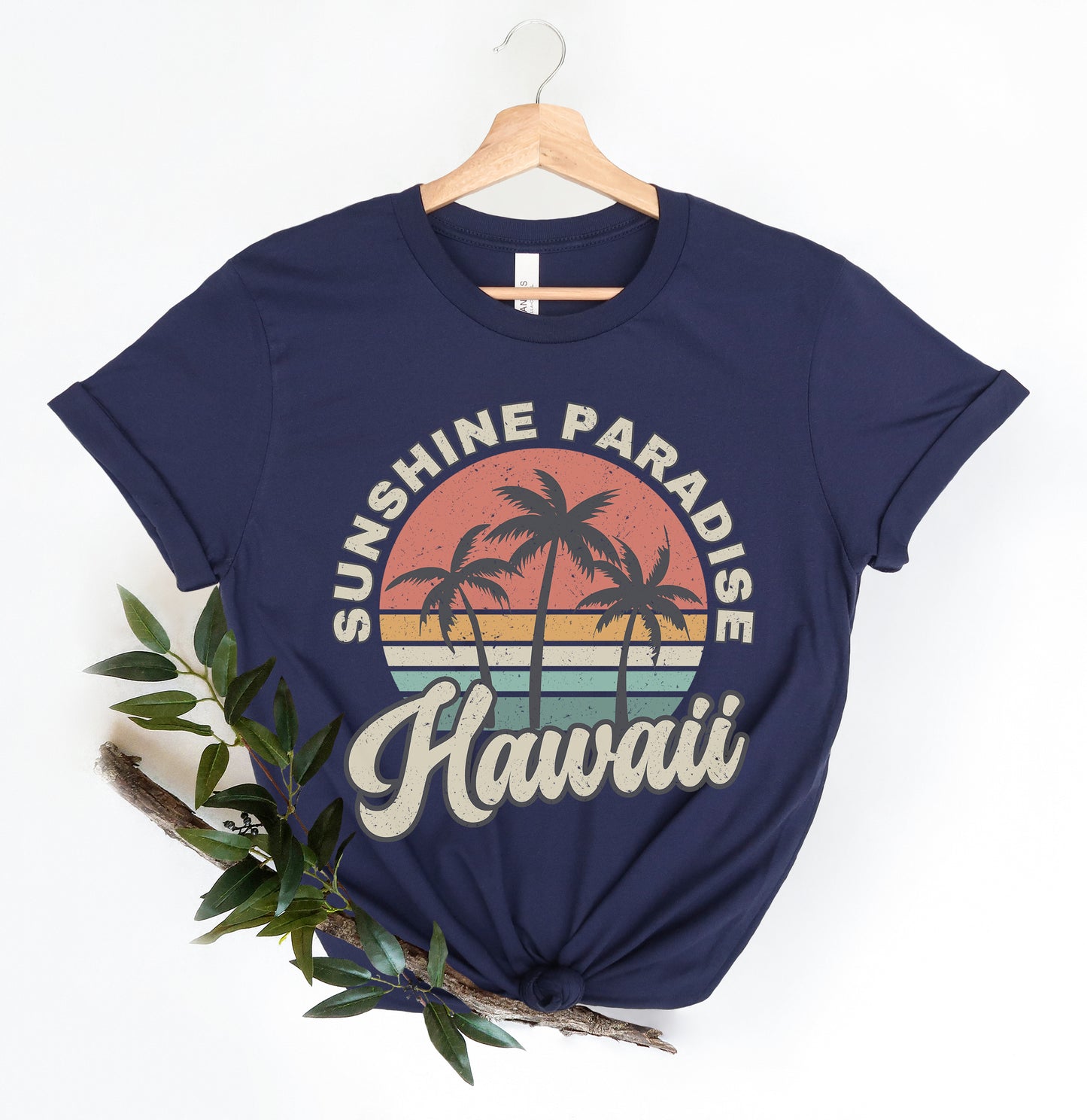 a t - shirt with the words sunshine paradise hawaii on it