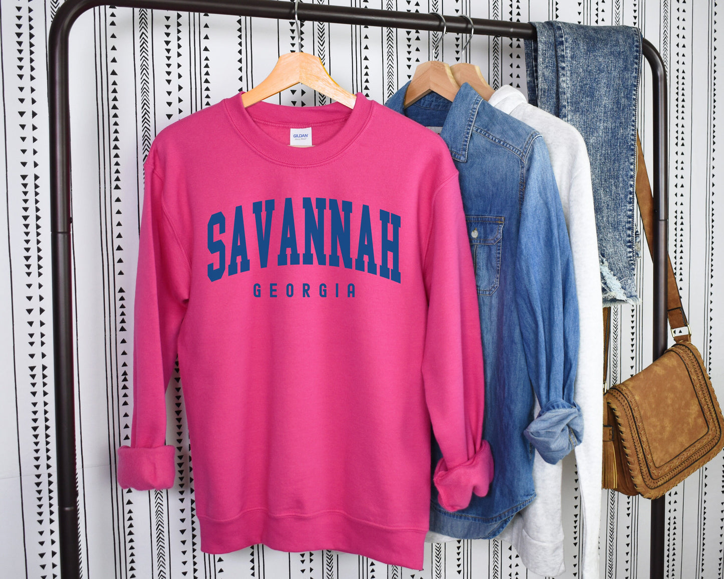 Savannah Sweatshirt, Savannah Hoodie, Savannah Georgia Gift, Hometown Travel Sweatshirt, Honeymoon College Style Hoodie Savannah Souvenir