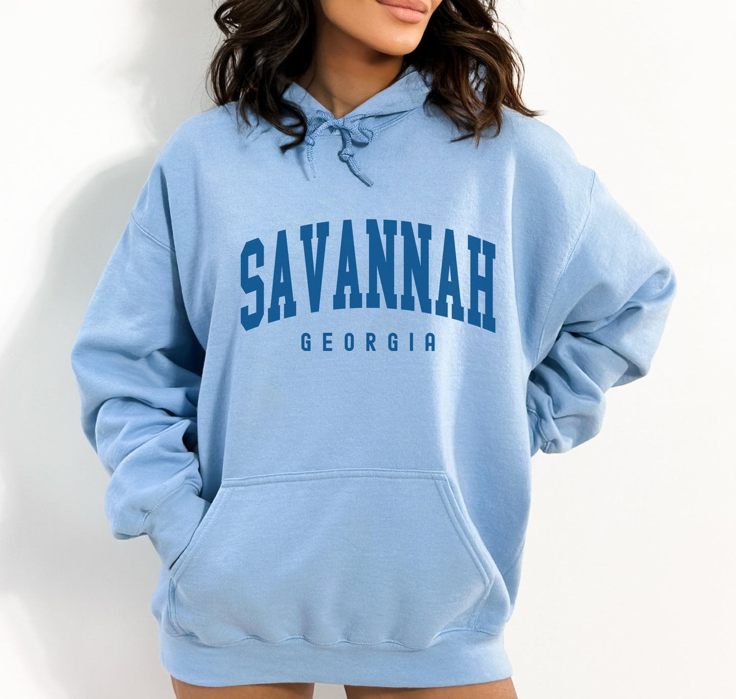 Savannah Sweatshirt, Savannah Hoodie, Savannah Georgia Gift, Hometown Travel Sweatshirt, Honeymoon College Style Hoodie Savannah Souvenir